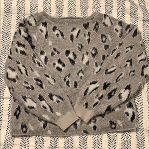 Soft leopard print sweater